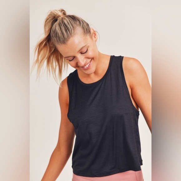 Mono B Tops - Mono B Tank Top Racerback Flowy Muscle Tee NWT